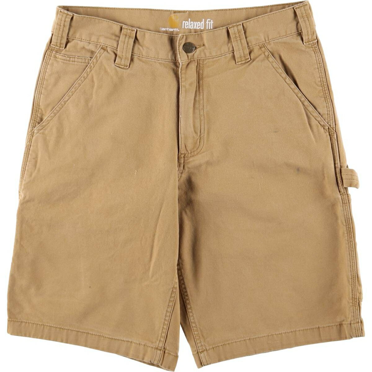 Cotton Pants - 古着 カーハート Carhartt Relaxed Fit ダック地ペインターショーツ ハーフパンツ メンズw31相当 /eaa586275 【中古】 【251002】 イエロー系 春夏秋