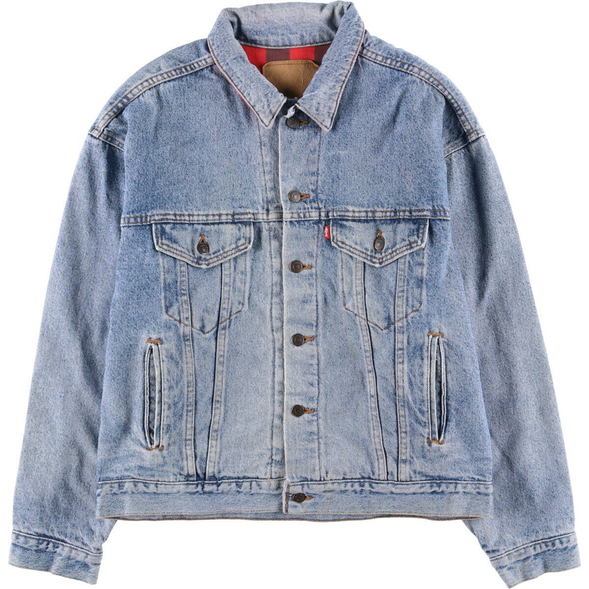 古着 90'S リーバイス Levi's 70417-4891 デニムジャケット Gジャン USA製 メンズL相当 ヴィンテージ /eaa586330 【中古】 【251006】 【SS2603_10】 ブルー系 春秋冬