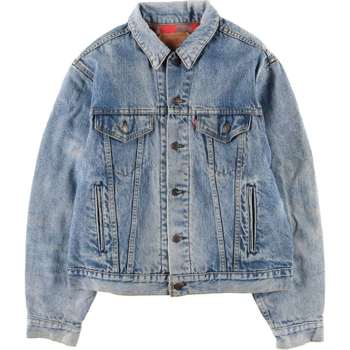 古着 80'S リーバイス Levi's 70411-0316 デニムジャケット Gジャン USA製 メンズL相当 ヴィンテージ /eaa586332 【中古】 【251006】 【SS2603_10】 ブルー系 春秋冬