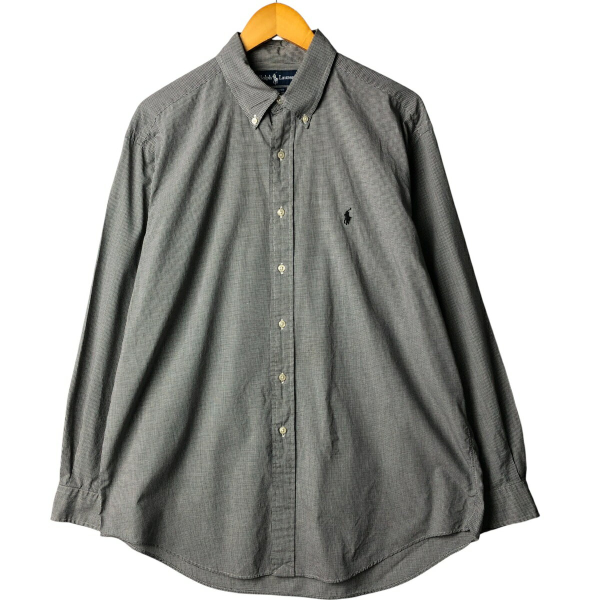 Rakuten - 古着 ラルフローレン Ralph Lauren YARMOUTH ギンガムチェック 長袖 ボタンダウンチェックシャツ メンズL相当 /eaa586496 【中古】 【251005】