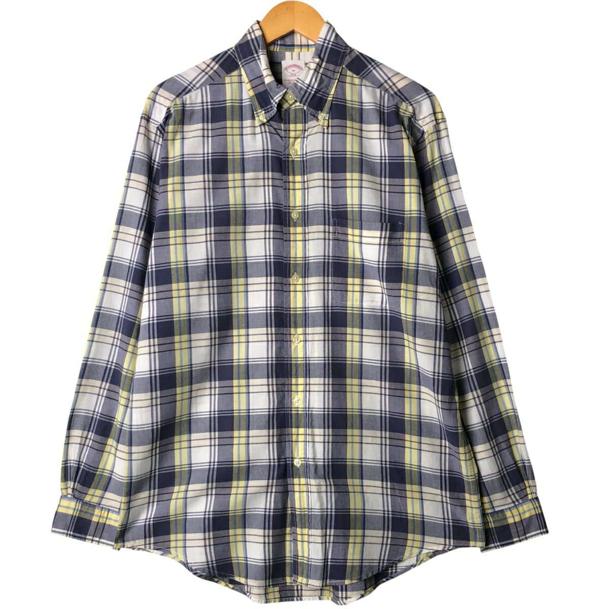 Rakuten - 古着 ブルックスブラザーズ Brooks Brothers 346 長袖 ボタンダウンチェックシャツ メンズM相当 /eaa586744 【中古】 【251003】 【SS2606_30