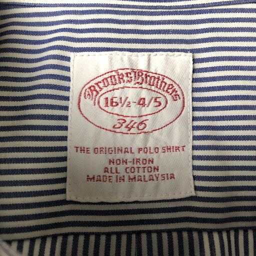 古着 ブルックスブラザーズ Brooks Brothers 346 長袖 ボタンダウンストライプシャツ メンズL相当 /eaa586786 【中古】 【250930】
