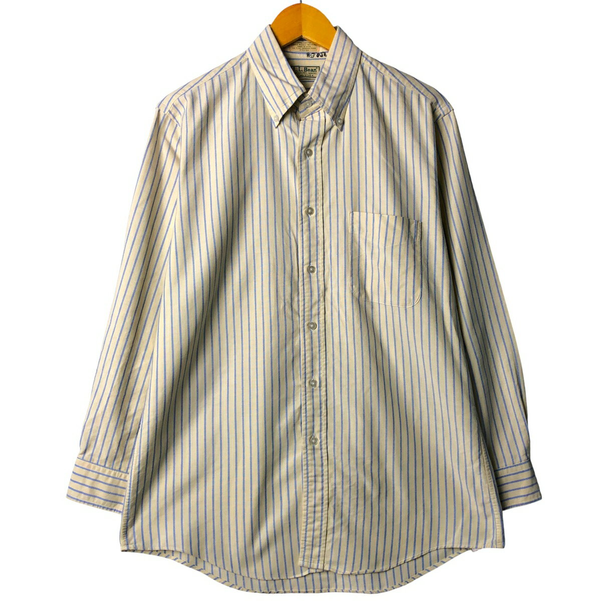 樂天商城 - 古着 80~90'S エルエルビーン L.L.Bean 長袖 ボタンダウンストライプシャツ USA製 メンズM相当 ヴィンテージ /eaa586789 【中古】 【250930】