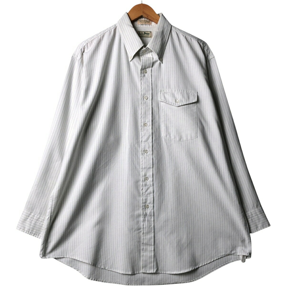 乐天商城 - 古着 80~90'S エルエルビーン L.L.Bean 長袖 ボタンダウンストライプシャツ USA製 メンズXL相当 ヴィンテージ /eaa586793 【中古】 【251016】 【SS2606_30
