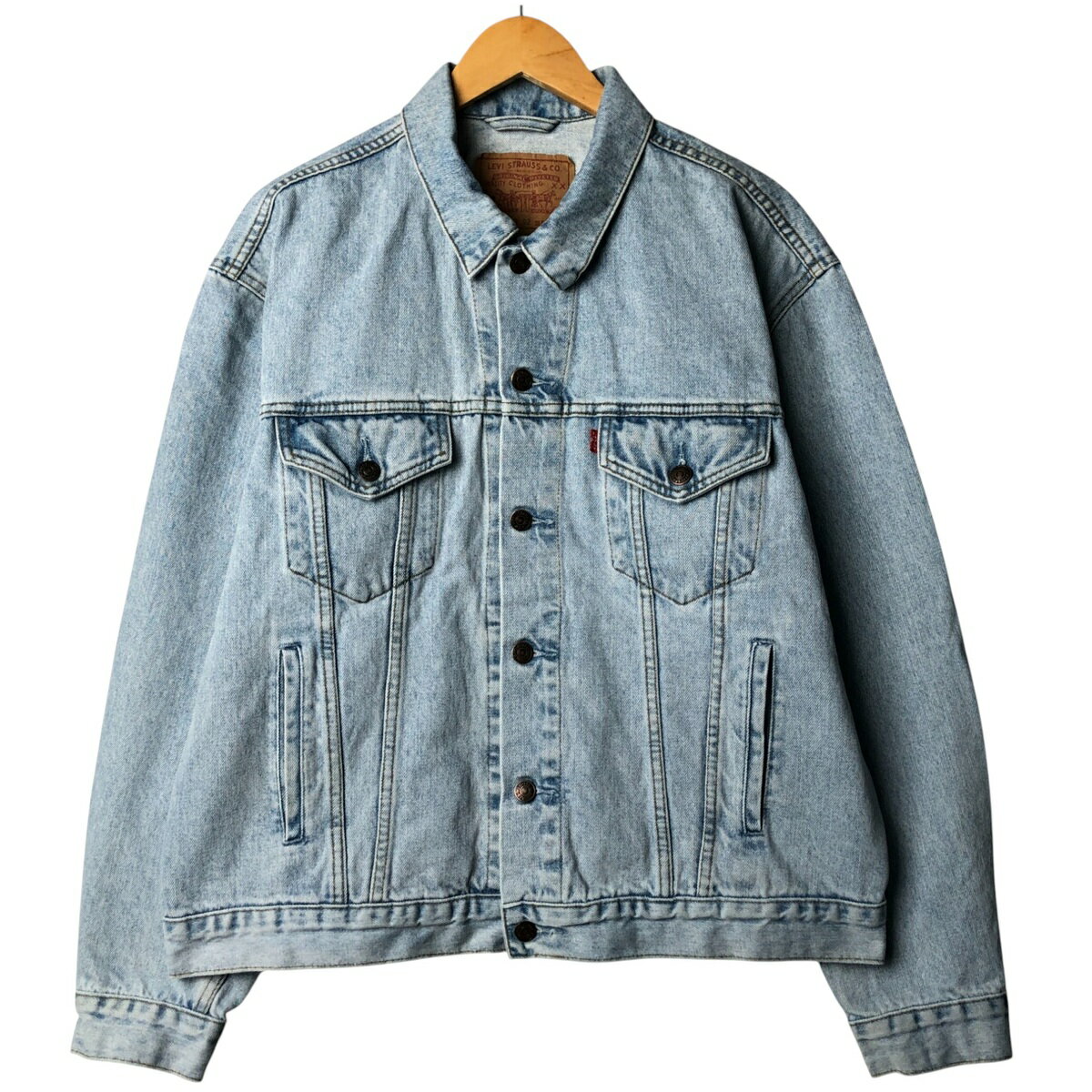 古着 90'S リーバイス Levi's 70503-0208 デニムジャケット Gジャン メンズXL相当 ヴィンテージ /eaa586841 【中古】 【251015】 【KL2510_第2弾_随時】 【SS2603_10】 ブルー系 春秋冬