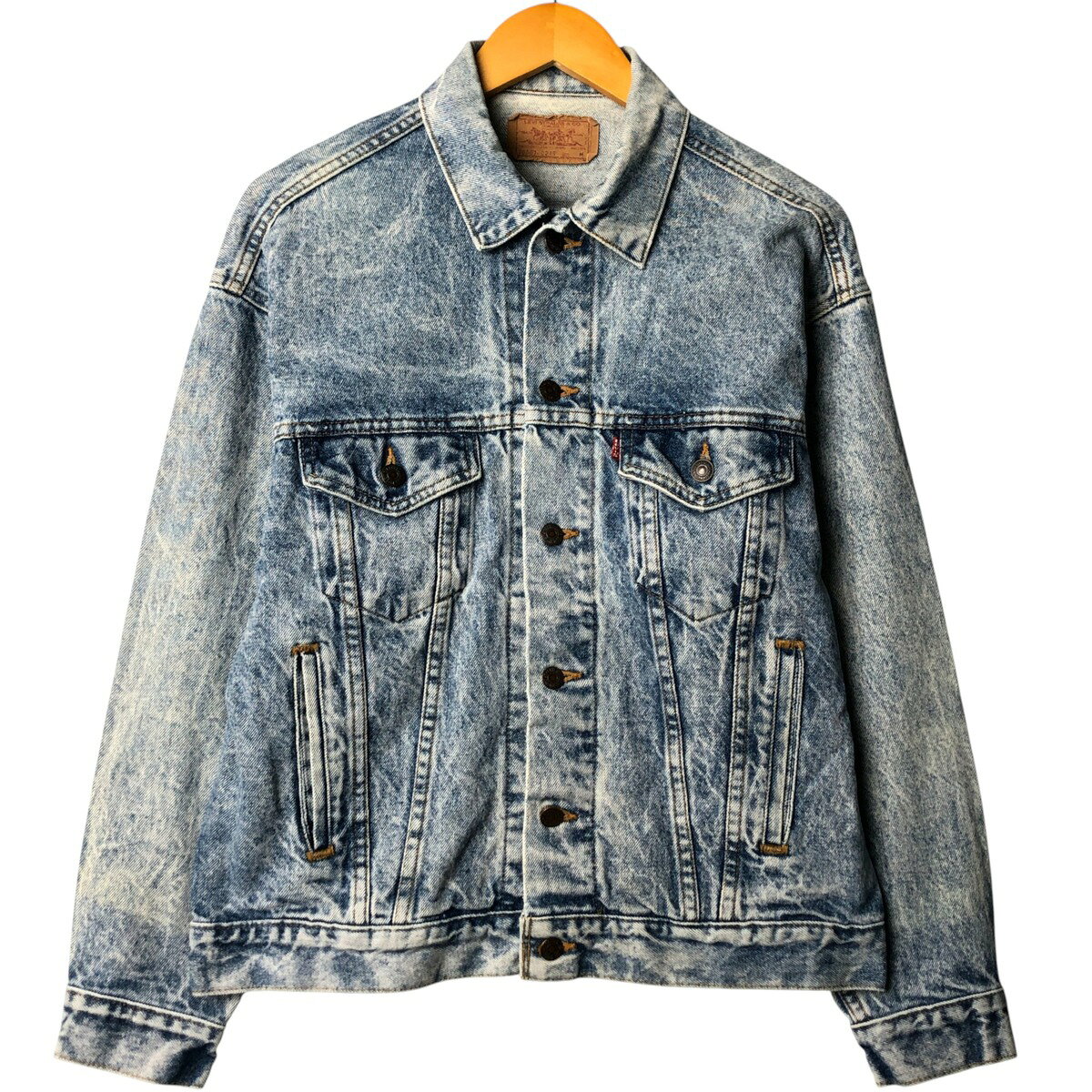 古着 90'S リーバイス Levi's 70507-0219 ケミカルウォッシュ デニムジャケット Gジャン USA製 メンズM相当 ヴィンテージ /eaa586842 【中古】 【251015】 【KL2510_第2弾_随時】 【SS2603_10】