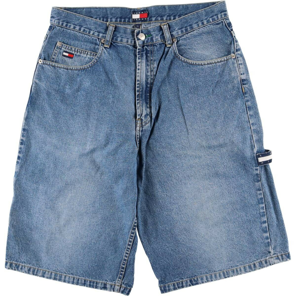 古着 90'S~ トミーヒルフィガー TOMMY HILFIGER デニムペインターショーツ ハーフパンツ メンズw35相当 ヴィンテージ /eaa586969 【中古】 【251004】