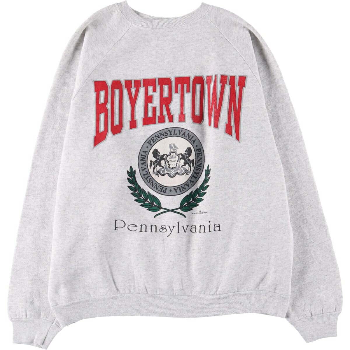 古着 90'S ヘインズ Hanes ACTIVEWEAR カレッジスウェットシャツ トレーナー USA製 メンズXL相当 ヴィンテージ /eaa587136 【中古】 【251012】(4.0)