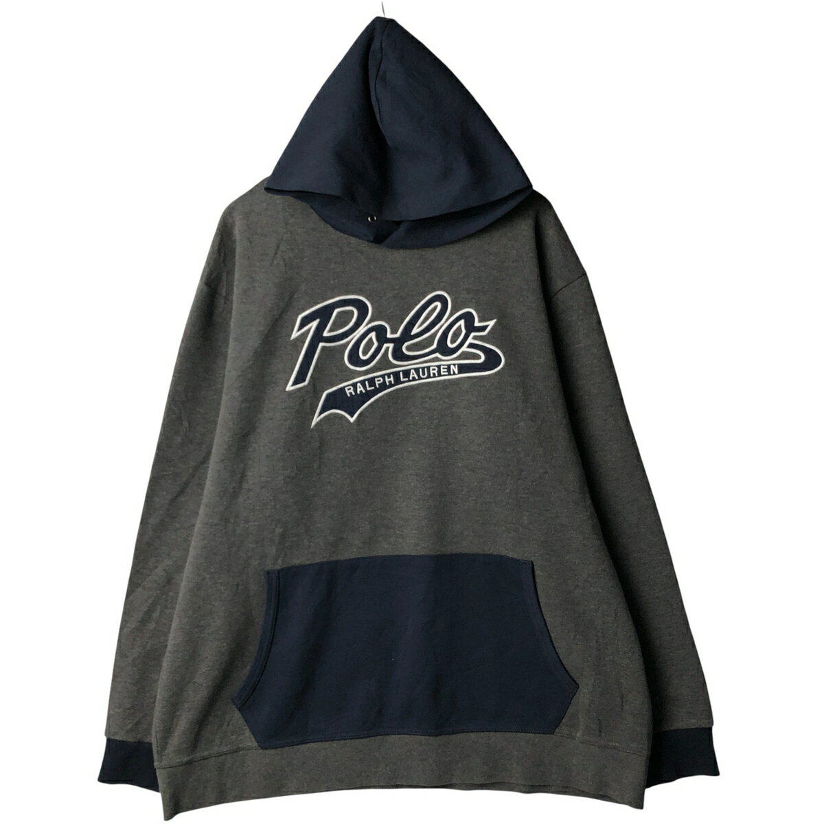 古着 ラルフローレン Ralph Lauren POLO RALPH LAUREN PERFORMANCE ツートン スウェットプルオーバーパーカー メンズXXL相当 /eaa587530 【中古】 【251004】
