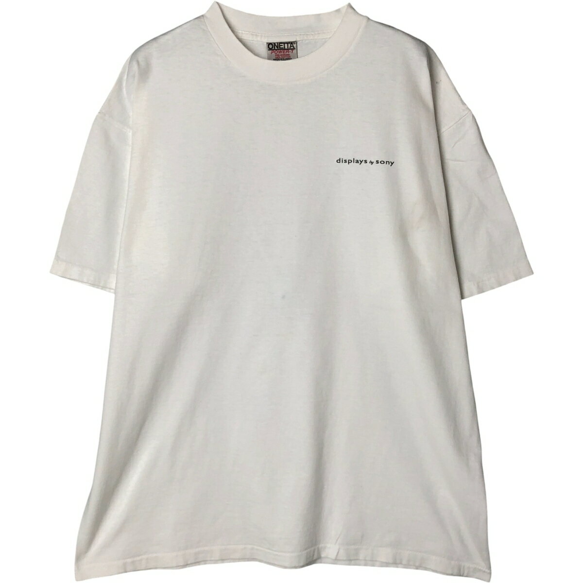古着 90'S オニータ ONEITA POWER-T SONY ソニー アドバタイジングTシャツ メンズXL相当 /eaa587907 【中古】 【251004】 【NH-2508】