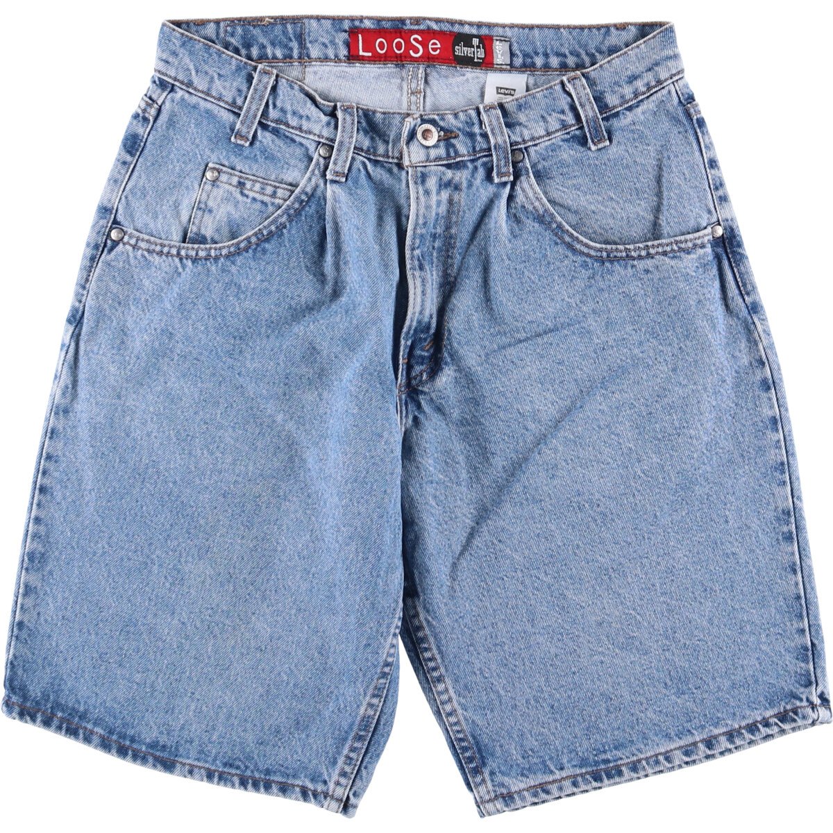 Rakuten - 古着 90'S リーバイス Levi's SILVER TAB シルバータブ LOOSE ルーズ デニムショーツ ハーフパンツ ジョーツ USA製 メンズw32相当 ヴィンテージ /eaa587956 【中古】 【251006】