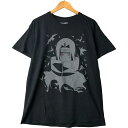 古着 NARUTO SHIPPUDEN ナルト疾風伝 うちはイタチ アニメ キャラクタープリントTシャツ メンズL相当 /eaa588201 【中古】 【251012】