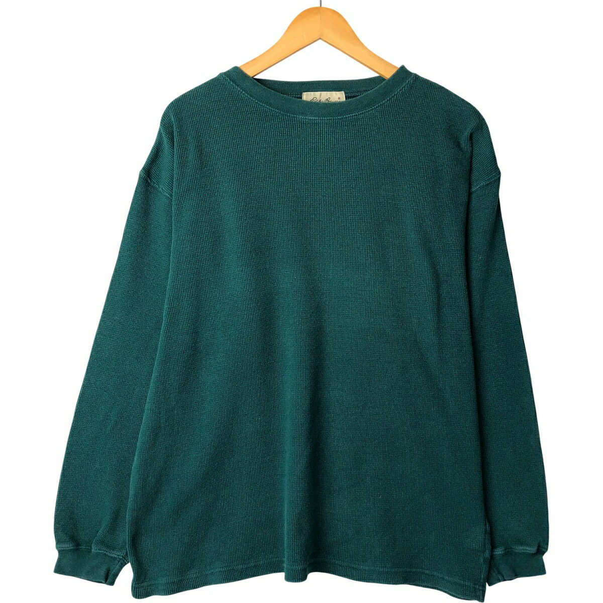 樂天商城 - 古着 エディーバウアー Eddie Bauer サーマルロンT ワッフル USA製 メンズL相当 /eaa588351 【中古】 【251013】 【SS2603_10】 グリーン系 春夏秋