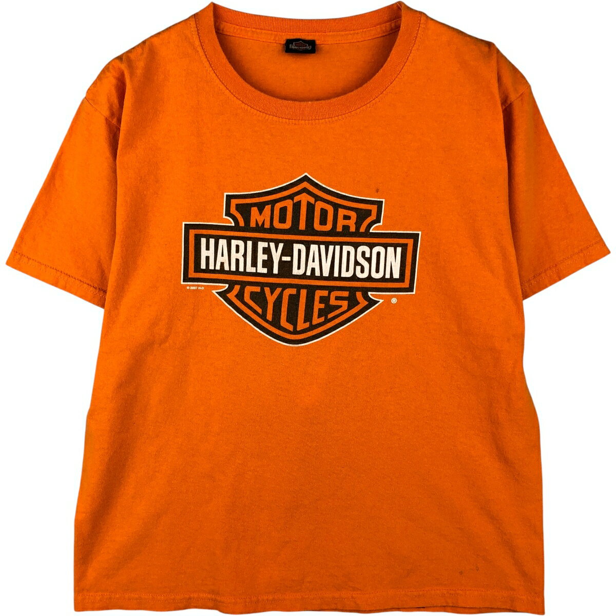 古着 ハーレーダビッドソン Harley-Davidson モーターサイクル バイクTシャツ レディースM相当 /eaa588..