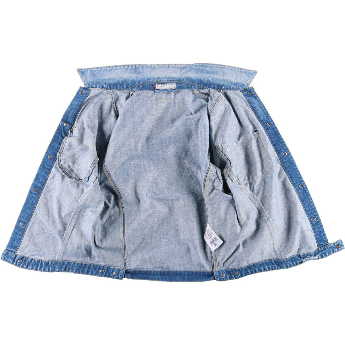 古着 00'S リーバイス Levi's ENGINEERED エンジニアード 70100-0860 ユーロモデル 立体裁断 デニムジャケット メンズXL相当 /eaa588758 【中古】 【251018】 【SS2603_10】