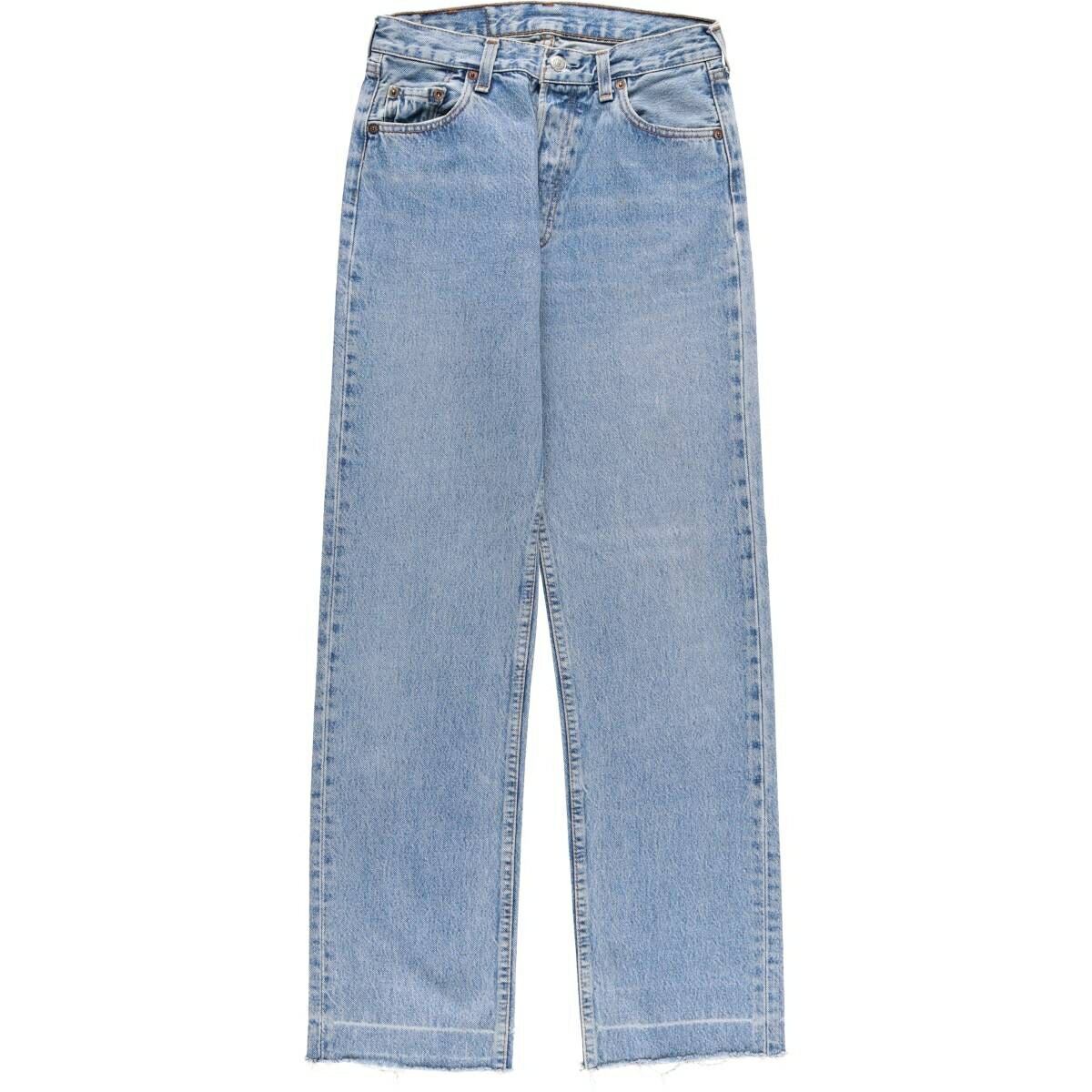 樂天商城 - 古着 リーバイス Levi's 501 カットオフ ストレートデニムパンツ レディースL(w27)相当 ヴィンテージ /eaa588971 【中古】 【251012】 【Elulu/エルル】 【SS2606_30