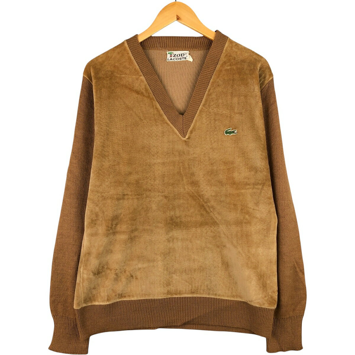 古着 70'S ラコステ LACOSTE IZOD Vネック