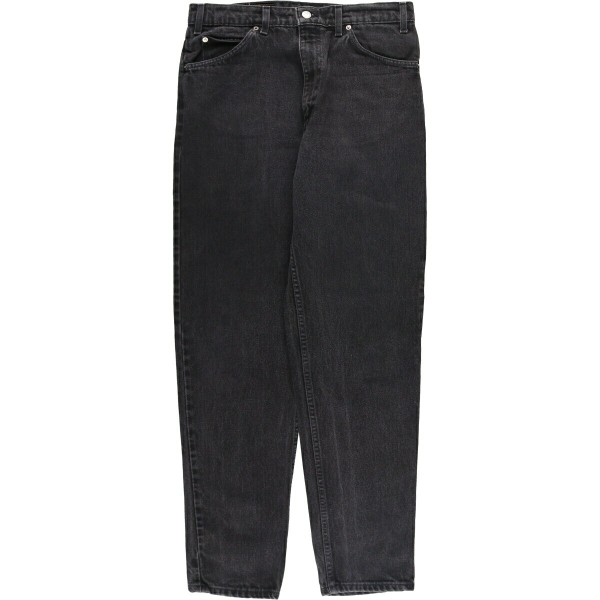 古着 リーバイス Levi's 550 RELAXED FIT TAPERED LEG オレンジタブ ブラックデニム テーパードデニムパンツ メンズw32相当 /eaa589213 【中古】 【251018】(4)