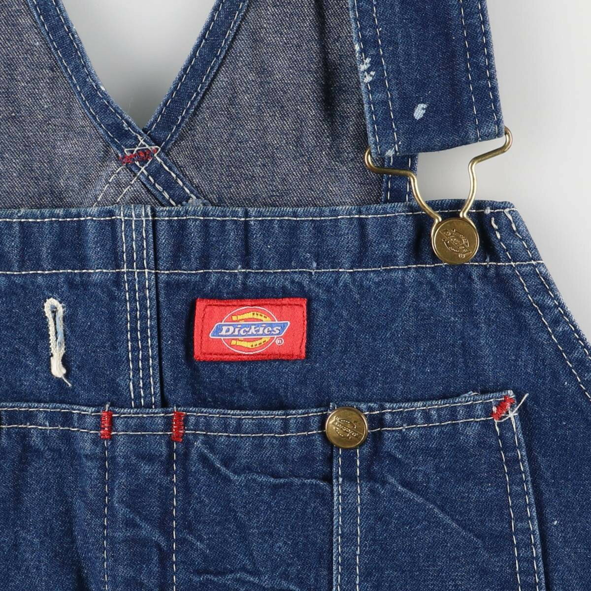 古着 ディッキーズ Dickies デニムオーバーオール メンズw37相当 /eaa589277 【中古】 【251020】