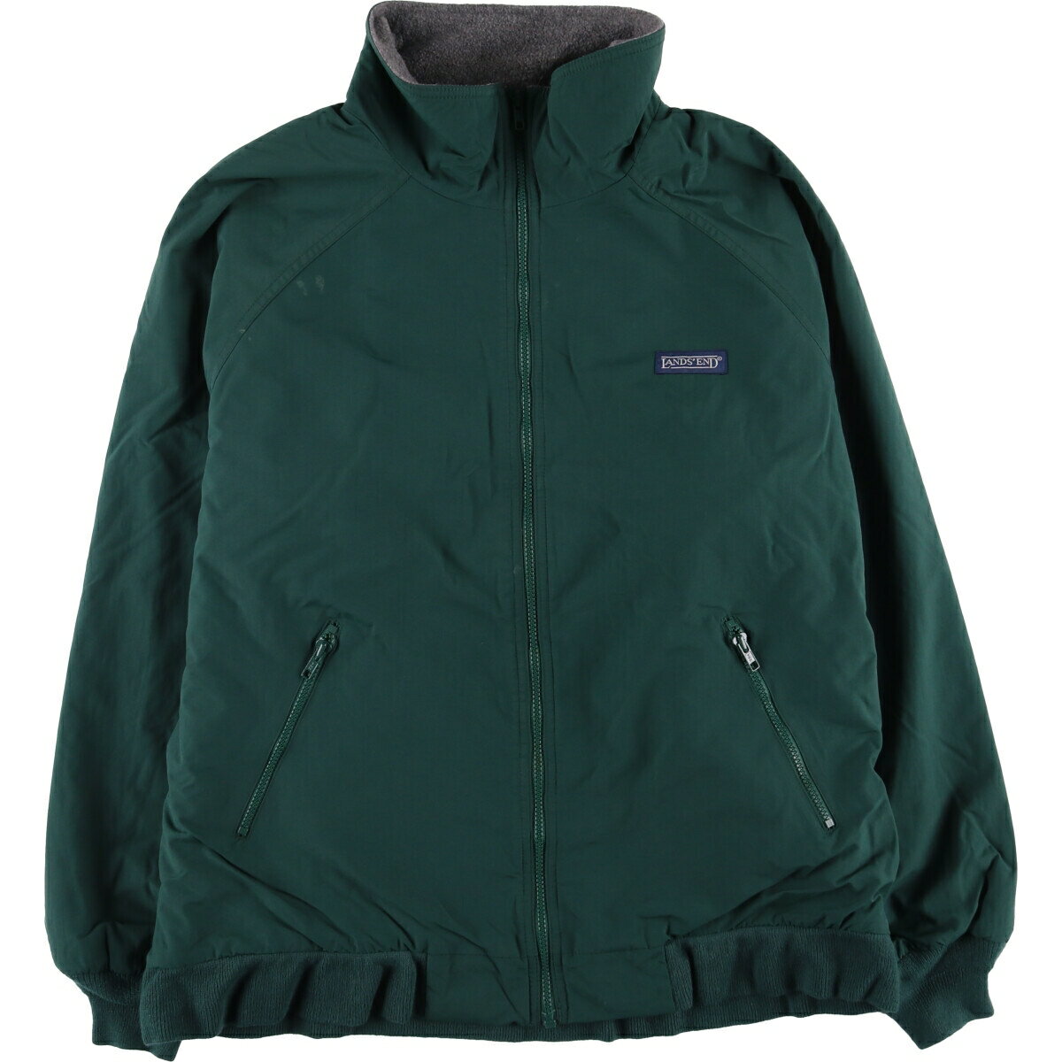 樂天商城 - 古着 00'S ランズエンド LANDS END 中綿ジャケット パファージャケット メンズL相当 /eaa589335 【中古】 【251020】 【SS2603_10】 グリーン系 春秋冬