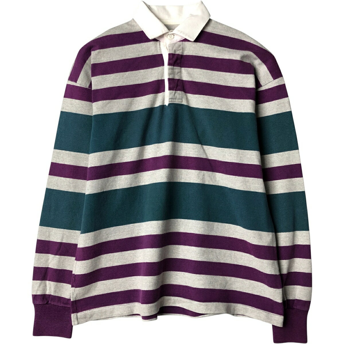 Rakuten - 古着 80~90'S エルエルビーン L.L.Bean ボーダー柄 長袖 ラガーシャツ USA製 メンズXL相当 ヴィンテージ /eaa589562 【中古】 【251016】 【NH-2508】 【SS2606_30