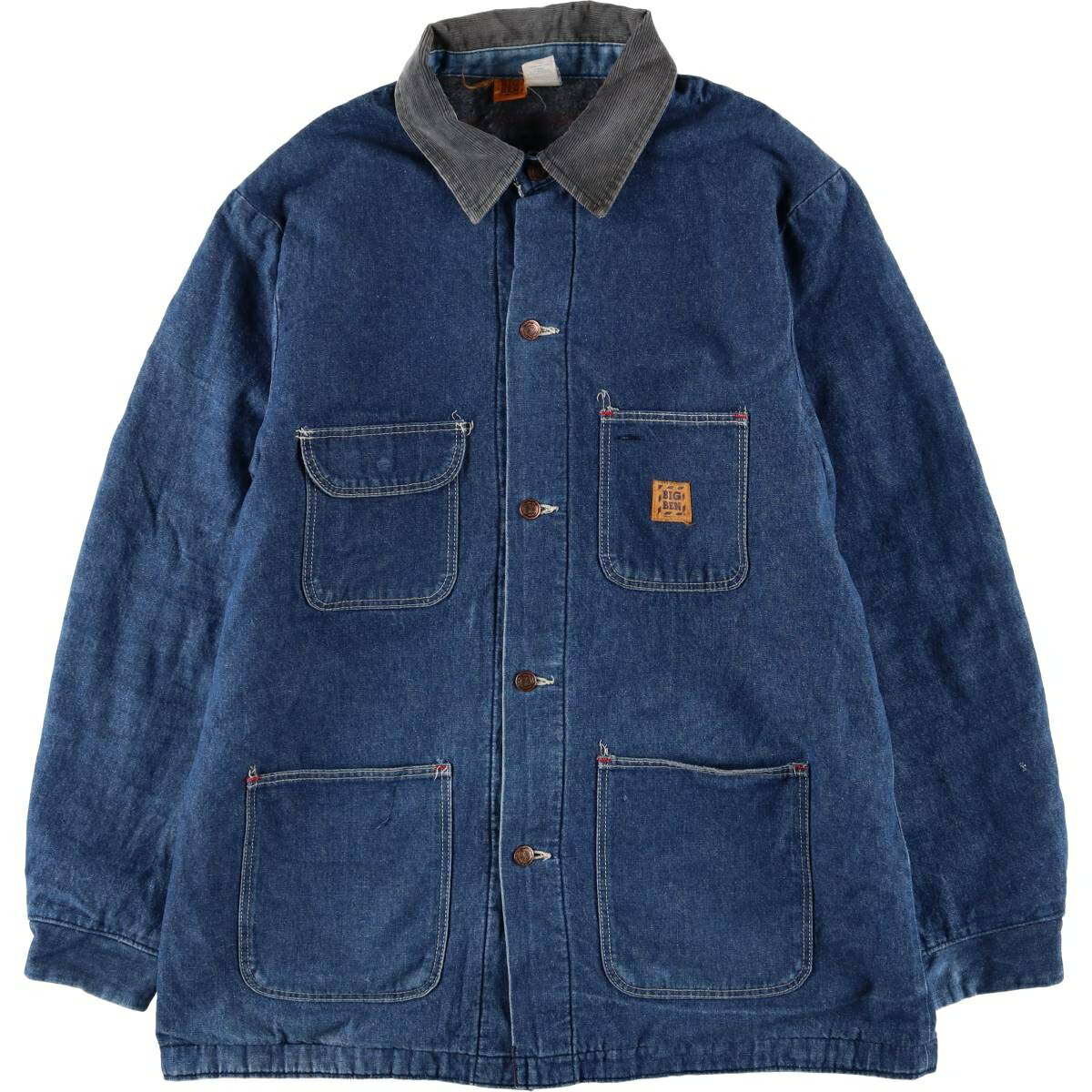 樂天商城 - 古着 80'S ビッグベン BIGBEN デニムカバーオール USA製 メンズXL相当 ヴィンテージ /eaa589650 【中古】 【251025】 【KL2510_第2弾_随時】 【SS2603_10】 ブルー系 春秋冬