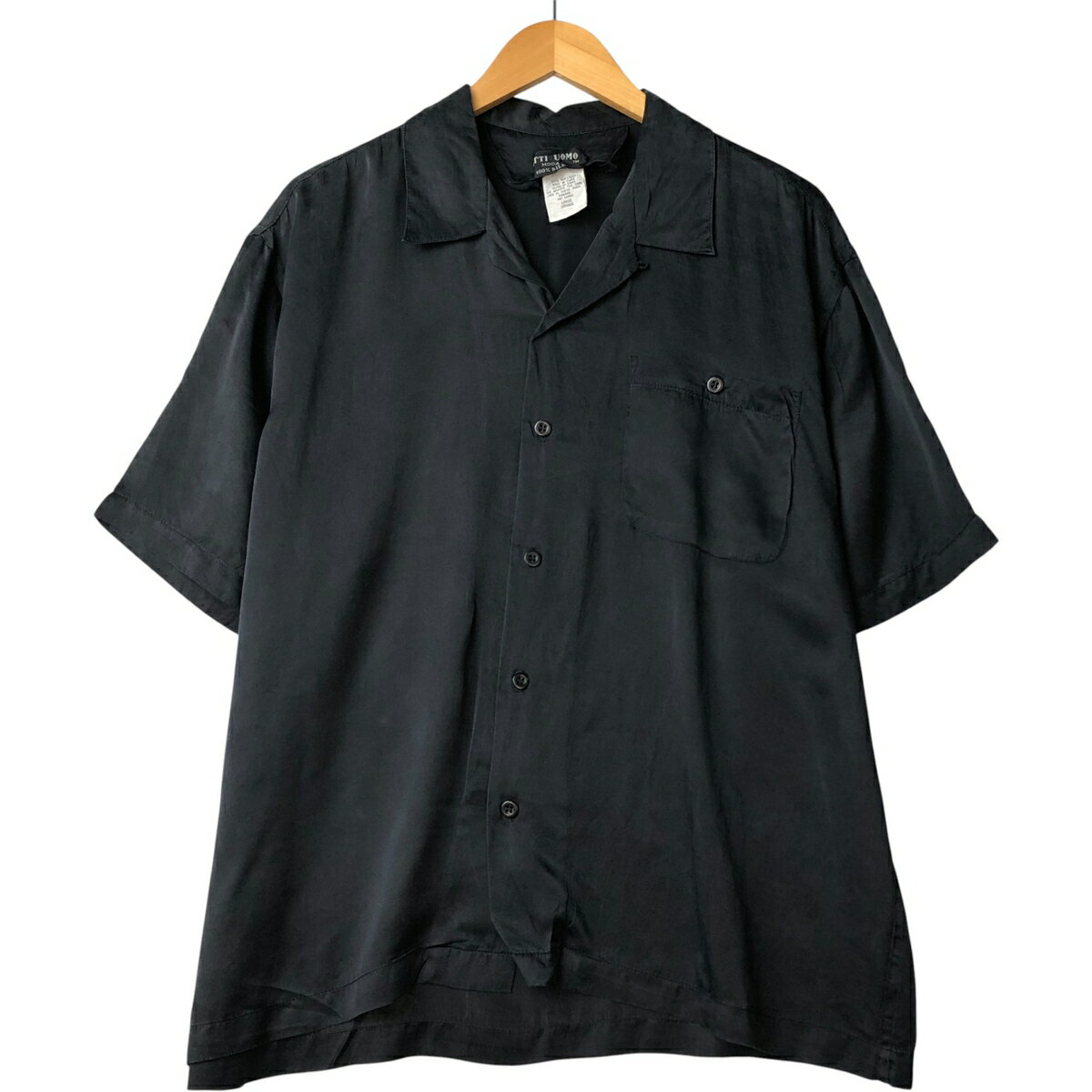 Rakuten - 古着 PITTI UOMO 半袖 オープンカラー シルクシャツ ボックスシャツ メンズL相当 /eaa589757 【中古】 【251013】 【SS2606_30
