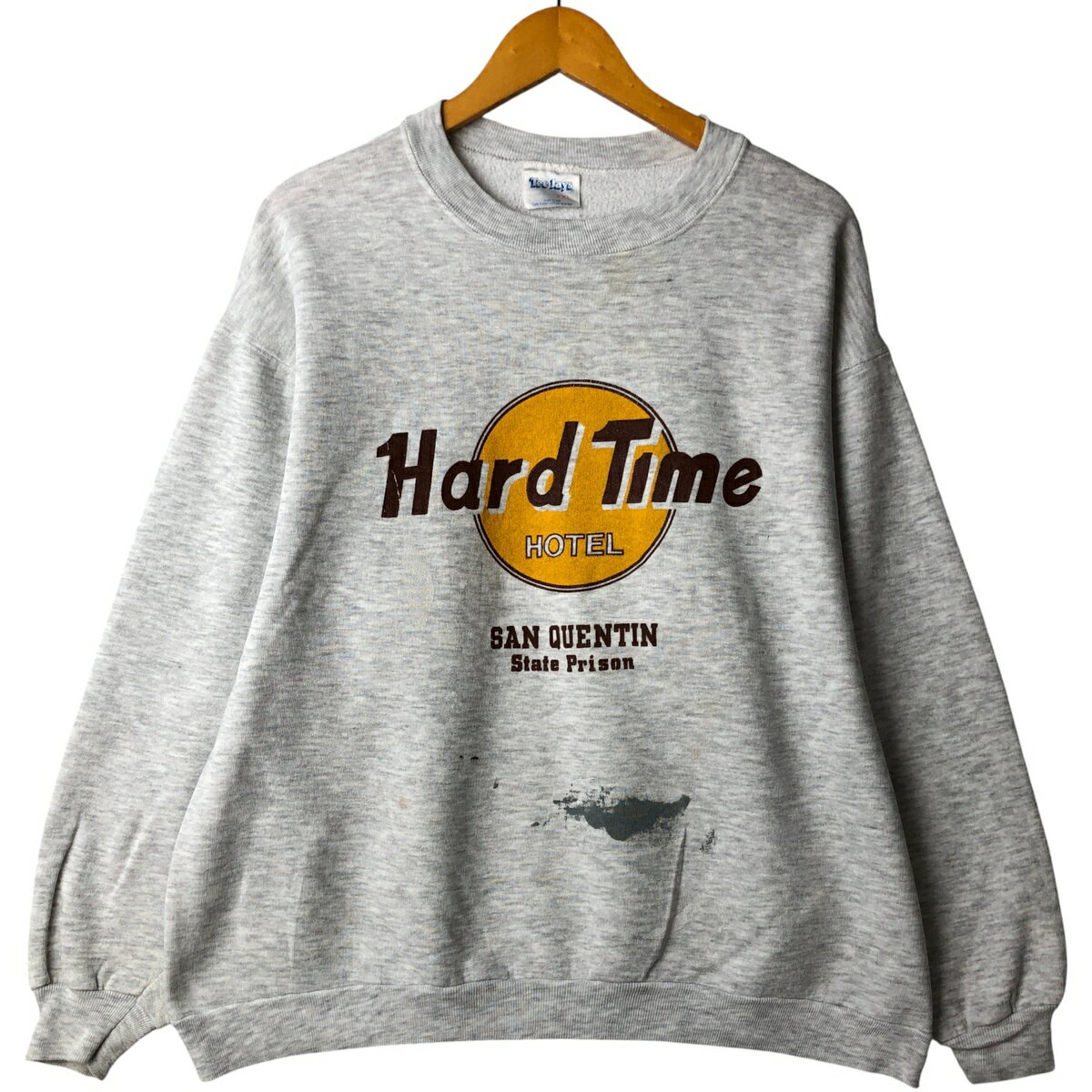 Rakuten - 古着 90'S TEE JAYS パロディ プリントスウェットシャツ トレーナー メンズXXL相当 ヴィンテージ /eaa590104 【中古】 【251103】 【SS2603_10】 グレー系 春夏秋冬