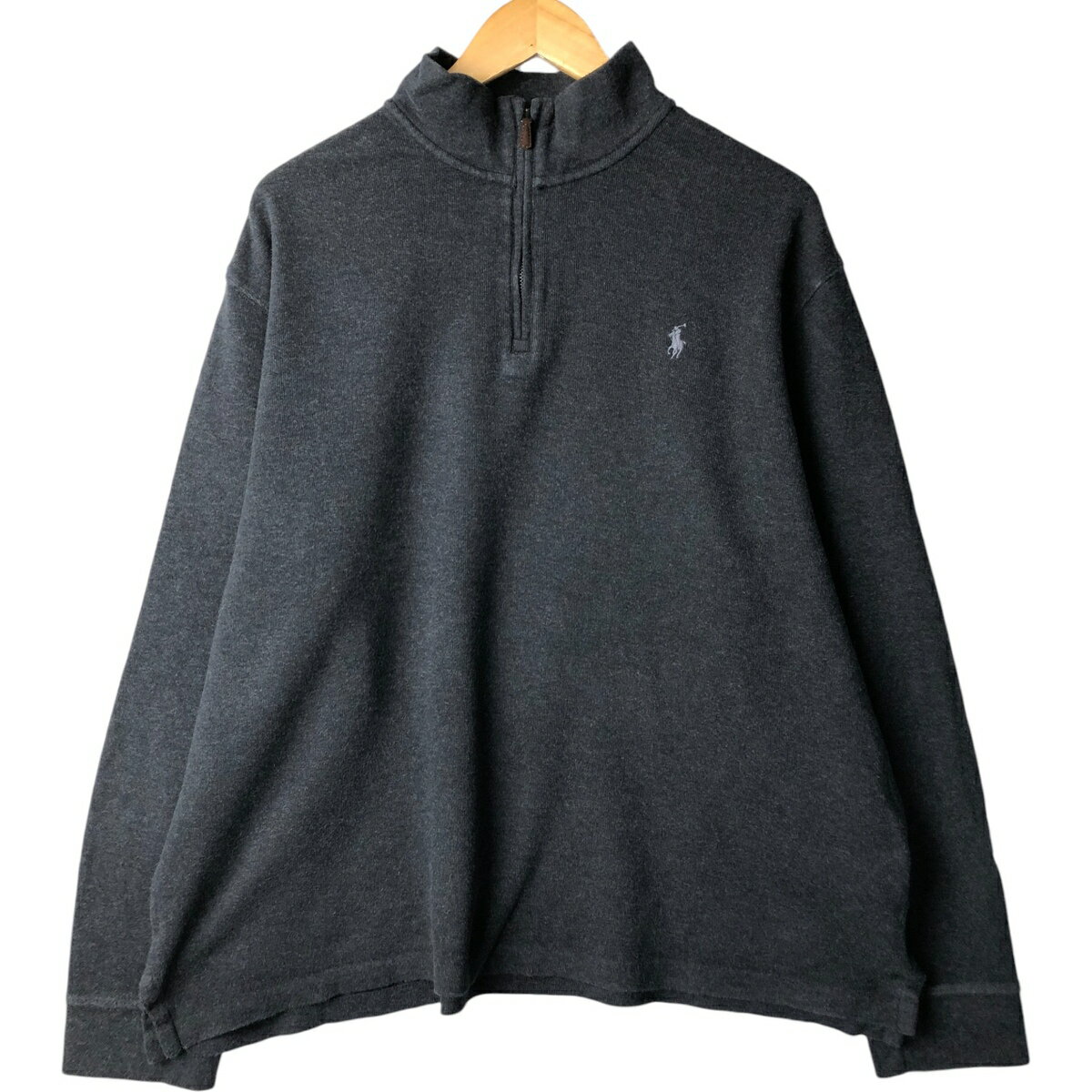 Collaboration - 古着 ラルフローレン Ralph Lauren POLO RALPH LAUREN ハーフジップスウェットシャツ トレーナー メンズXL相当 /eaa590201 【中古】 【251031】 ブラック系 春夏秋冬