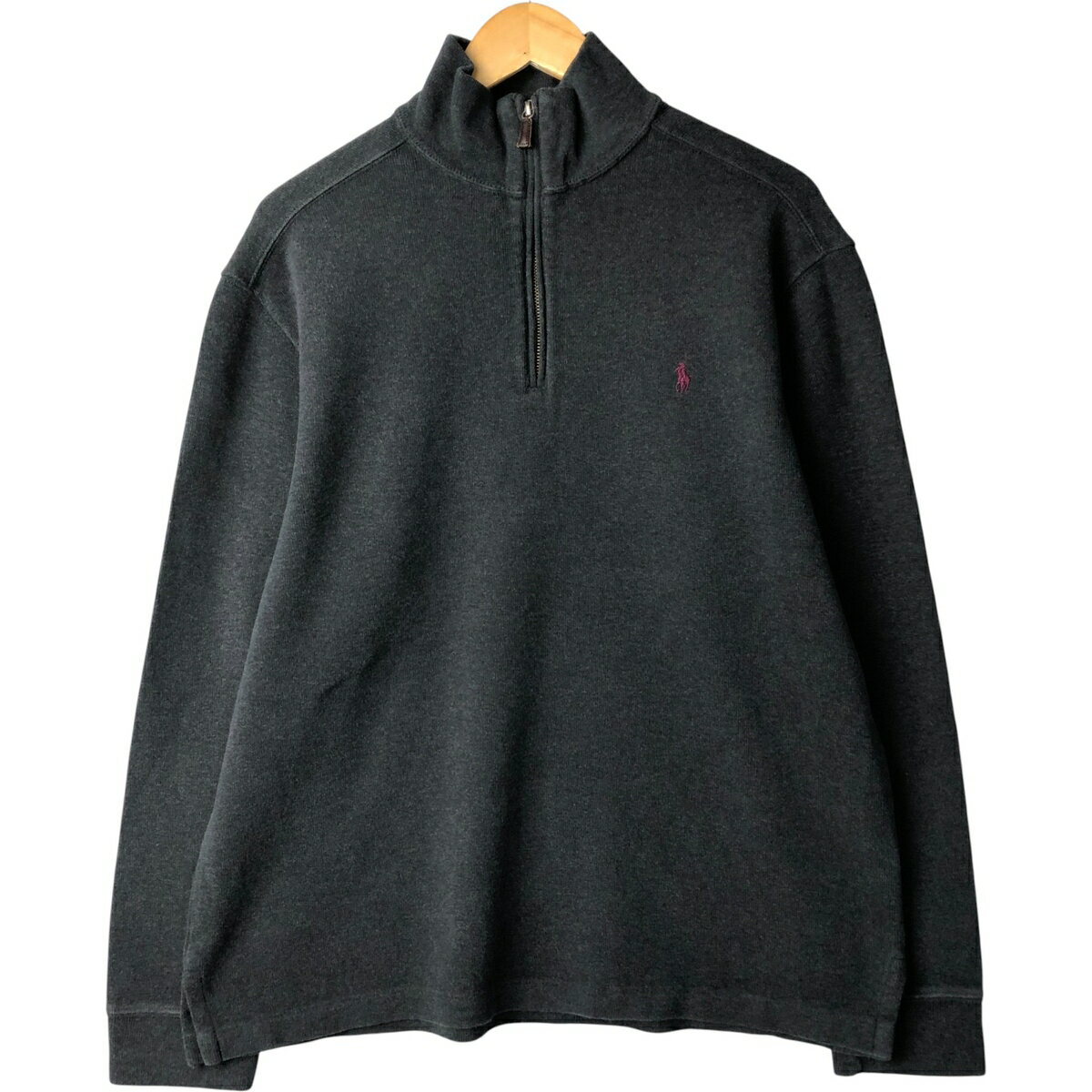 樂天商城 - 古着 ラルフローレン Ralph Lauren POLO by Ralph Lauren ハーフジップスウェットシャツ トレーナー メンズL相当 /eaa590204 【中古】 【251031】 【SS2606_10】