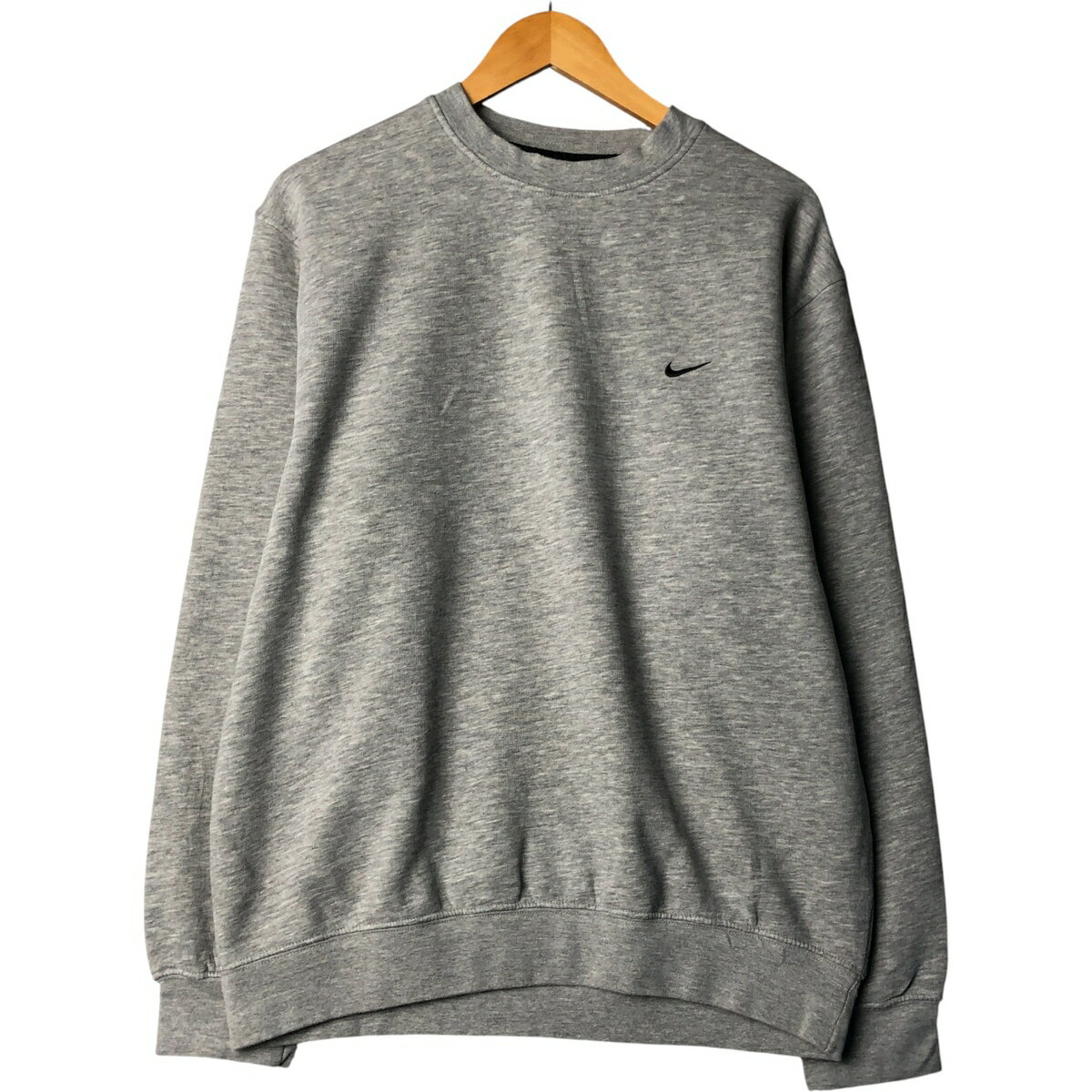 樂天商城 - 古着 00'S ナイキ NIKE ワンポイントロゴスウェットシャツ トレーナー メンズL相当 /eaa590291 【中古】 【251108】 グレー系 春夏秋冬