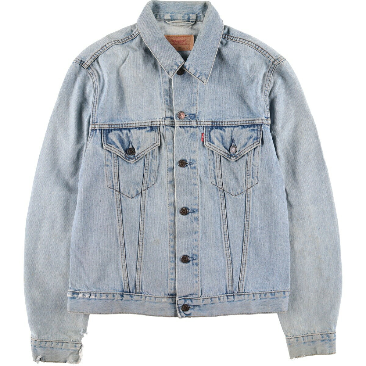 古着 90'S リーバイス Levi's 70500-0482 デニムジャケット Gジャン メンズL相当 ヴィンテージ /eaa590363 【中古】 【251110】 【SS2603_10】 ブルー系 春秋冬