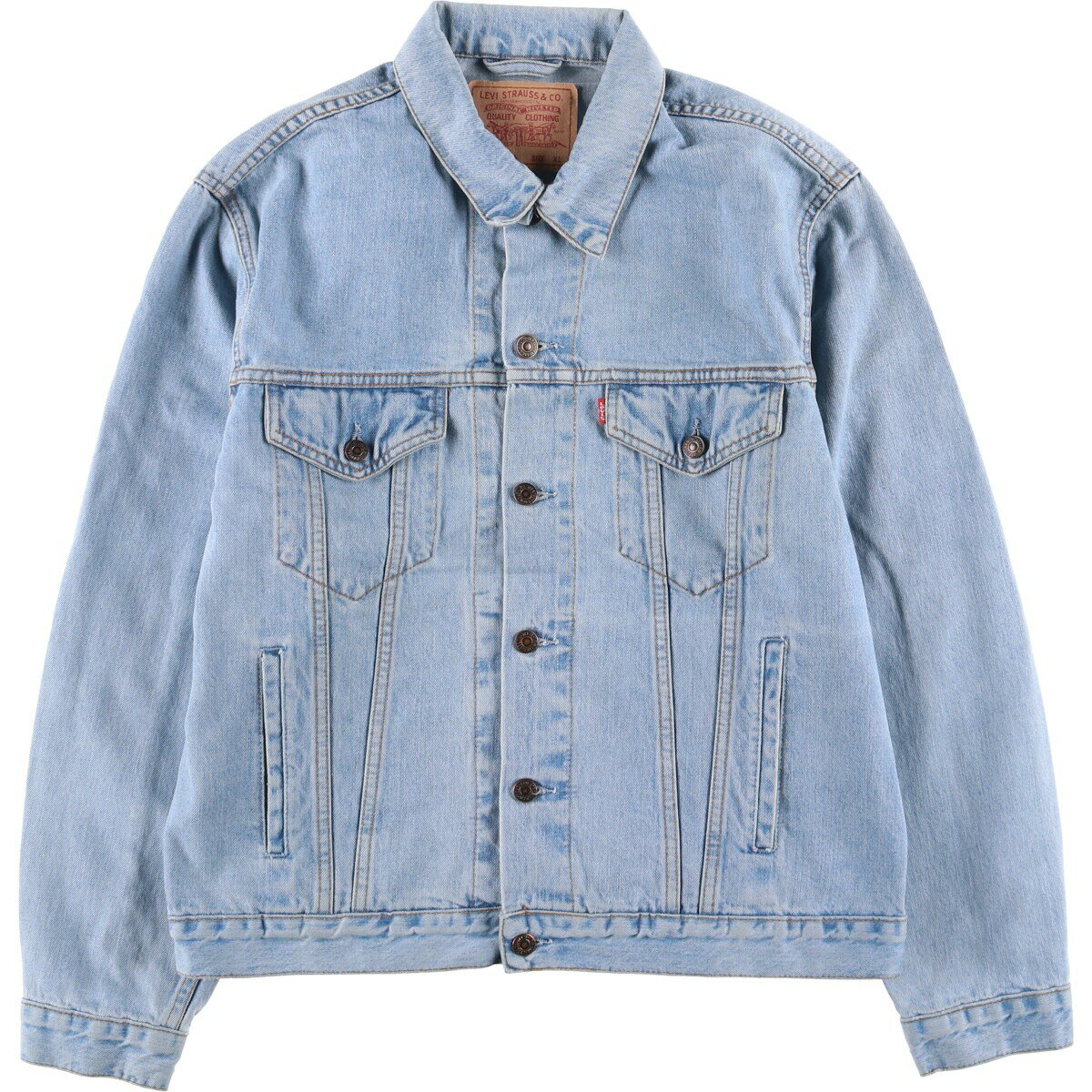 古着 90'S リーバイス Levi's 70503-0447 ユーロモデル デニムジャケット Gジャン メンズXL相当 ヴィンテージ /eaa590365 【中古】 【251110】 【SS2603_10】 ブルー系 春秋冬