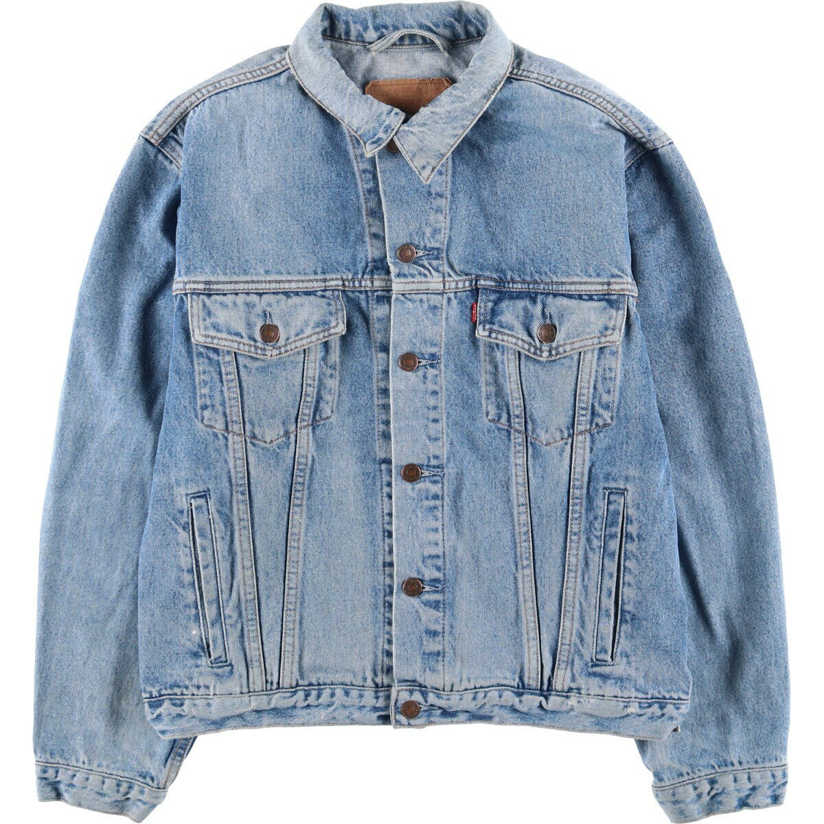古着 90'S リーバイス Levi's 70503-0214 ユーロモデル デニムジャケット Gジャン メンズL相当 ヴィンテージ /eaa590372 【中古】 【251110】 【SS2603_10】 ブルー系 春秋冬