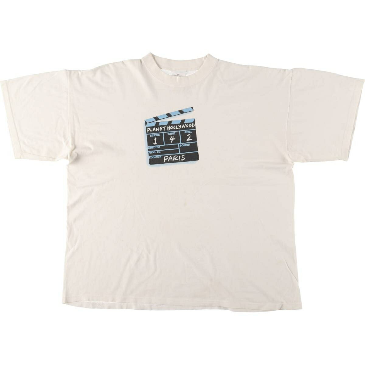 古着 PLANET HOLLYWOOD プラネットハリウッド アドバタイジングTシャツ メンズXXL相当 /eaa590521 【中古】 【251027】
