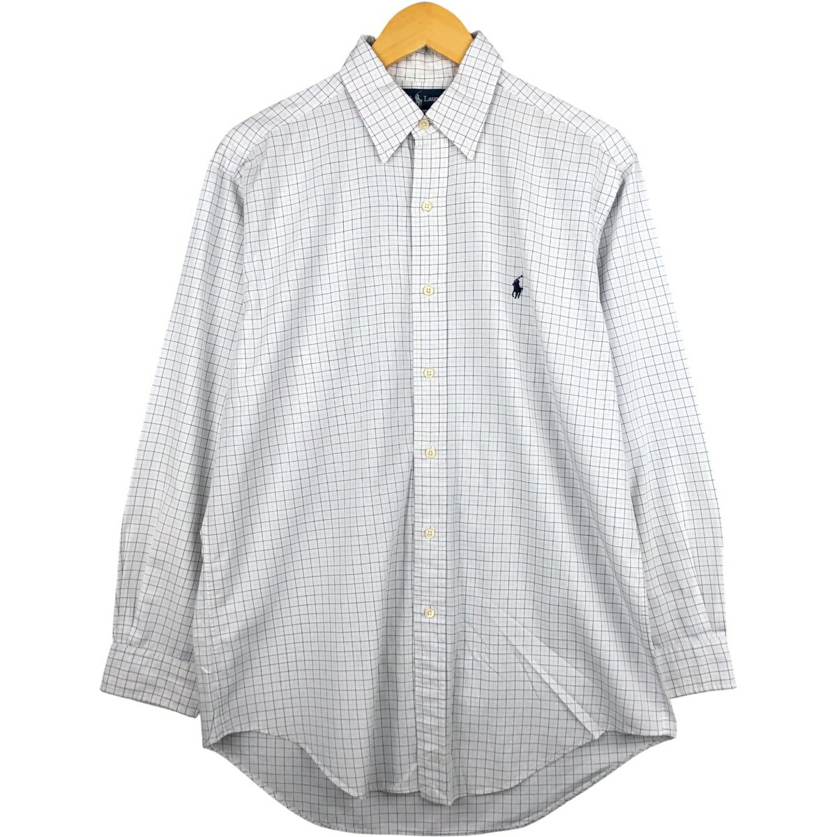 乐天商城 - 古着 ラルフローレン Ralph Lauren YARMOUTH 長袖 ピンホールカラー コットンチェックシャツ メンズM相当 /eaa590530 【中古】 【251031】 【SS2606_10】