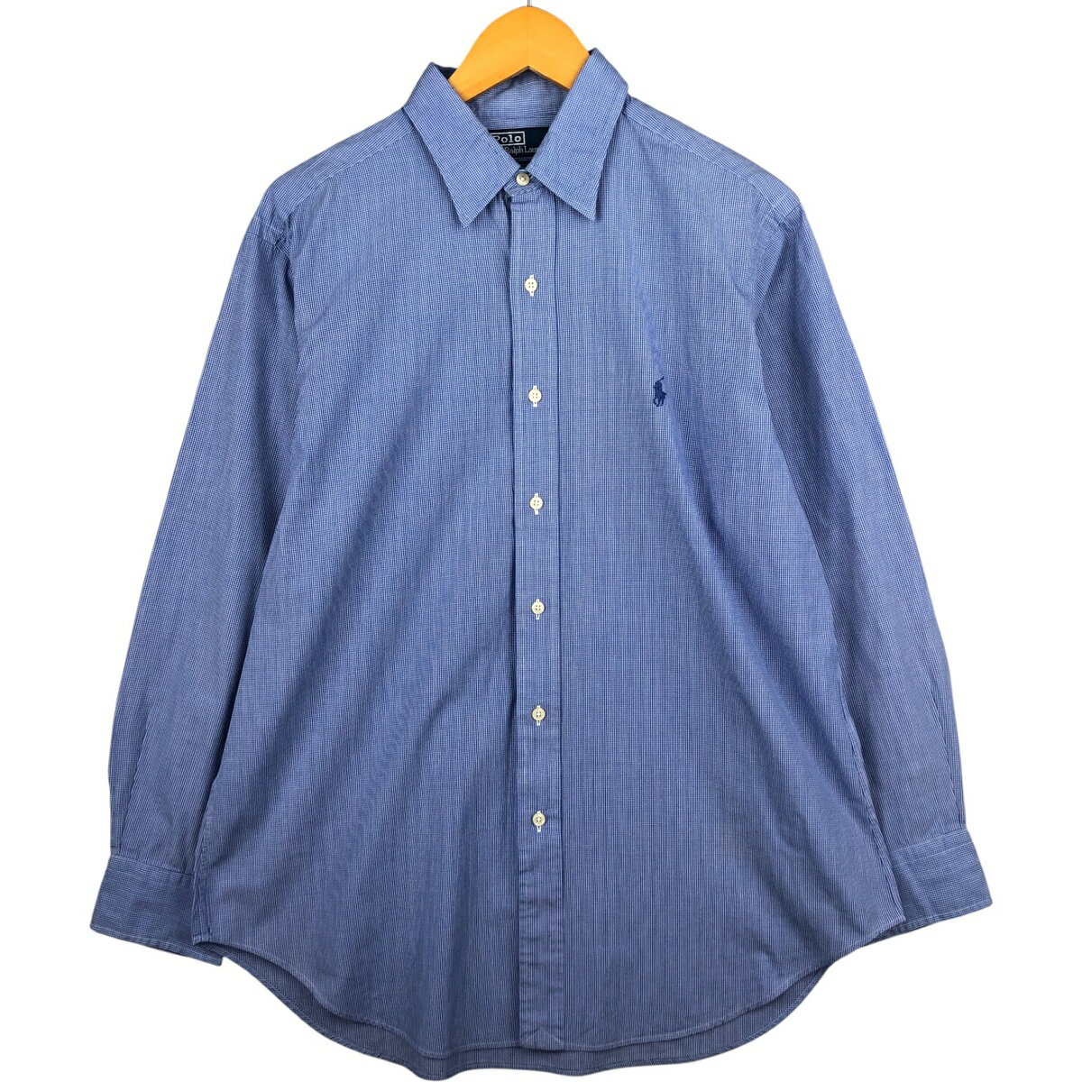 乐天商城 - 古着 ラルフローレン Ralph Lauren ANDREW 長袖 コットンチェックシャツ メンズL相当 /eaa590532 【中古】 【251031】 【SS2606_10】