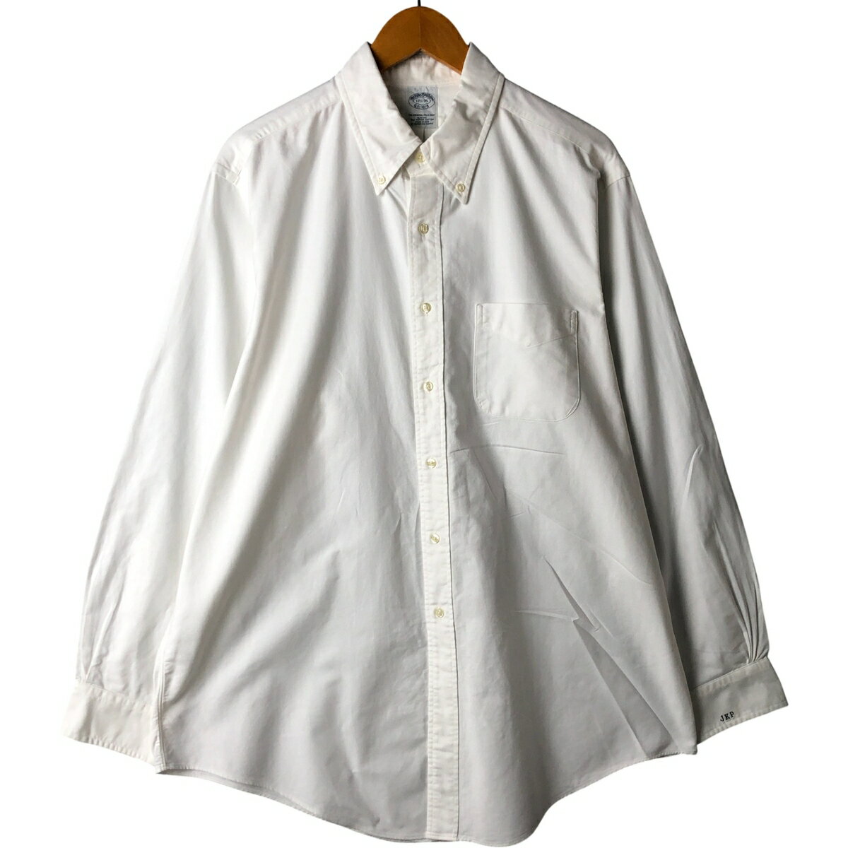 古着 80~90'S ブルックスブラザーズ Brooks Brothers Est.1818 SLIM FIT 長袖 ボタンダウンシャツ USA製 メンズXL相当 ヴィンテージ /eaa590588 【中古】 【251031】