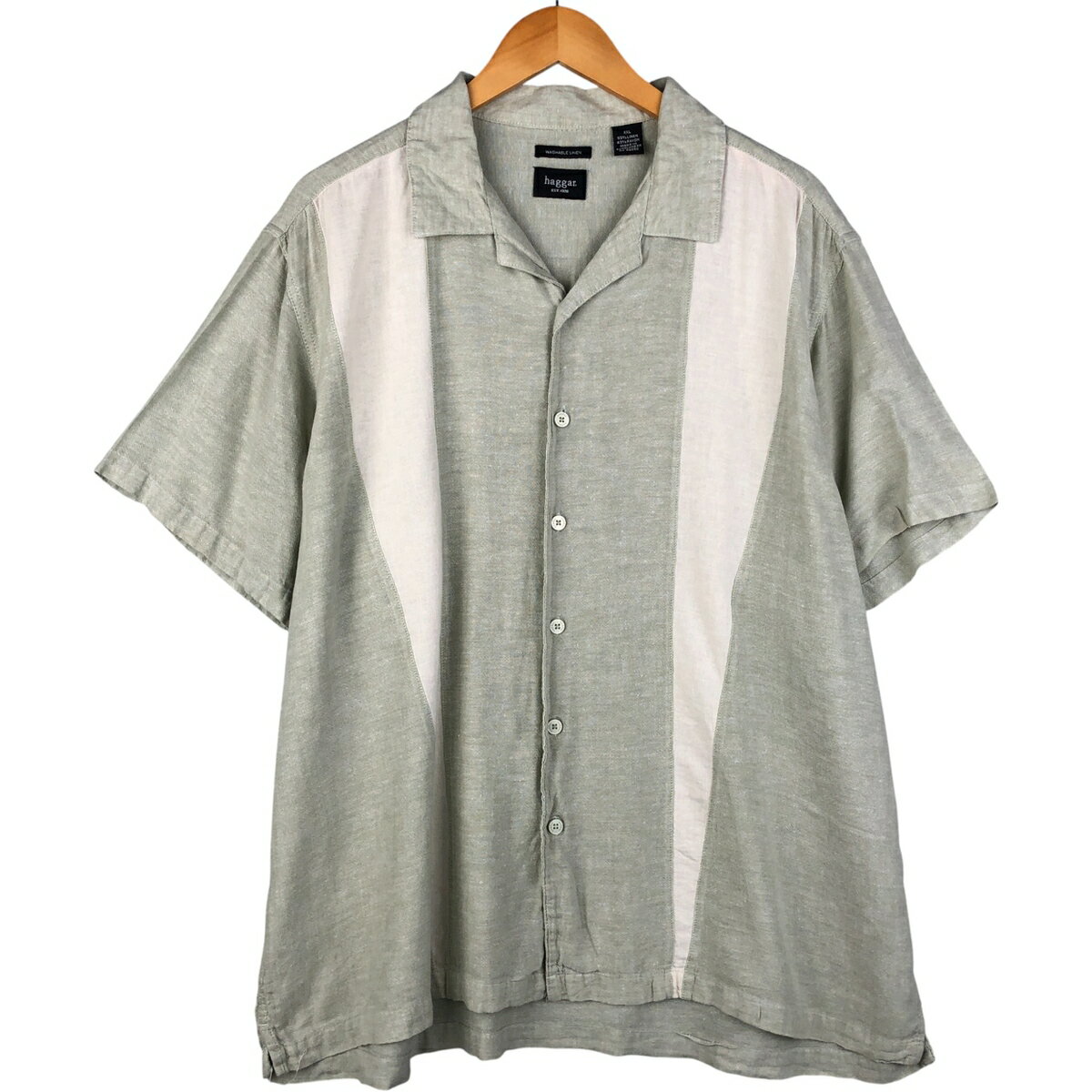 商品詳細 ブランド・haggar・ハガー・ 特徴・オープンカラー・半袖・ボックスシャツ・ツートン・ モデル/形状・半袖 オープンカラー リネンシャツ・ 素材・リネン:55%・レーヨン:45%・ 色・ミントグリーン・アイボリー・ 柄・無地・ 生産国・バングラデシュ製・ 年代 サイズ・表記サイズ:XXL・着丈:77cm・身幅:69cm・肩幅:51cm・袖丈:24cm・ コンディション・B・ カテゴリ・メンズ・トップス・半袖シャツ・その他半袖シャツ・ 商品番号・eaa590721・ 取扱店・・ スタッフコメントhaggar 半袖 オープンカラー リネンシャツ / 商品番号 eaa590721 USEDですので使用感などございますが、まだまだご愛用していただけます。 古着という事をご理解の上ご注文よろしくお願いします。※状態は当社独自の基準です。 表記サイズ着丈身幅肩幅袖丈 XXL(※着用感、表記サイズは目安です。)77cm69cm51cm24cm ※測定値の若干の誤差はご了承下さい。サイズガイドはこちら ブランドhaggarハガー 特徴オープンカラー / 半袖 / ボックスシャツ / ツートンモデル/形状半袖 オープンカラー リネンシャツ素材リネン:55% / レーヨン:45%色ミントグリーン / アイボリー柄無地生産国バングラデシュ製年代-カテゴリその他半袖シャツ商品番号eaa590721取扱店　　 ハガーの他の商品を見るその他半袖シャツの他の商品を見る
