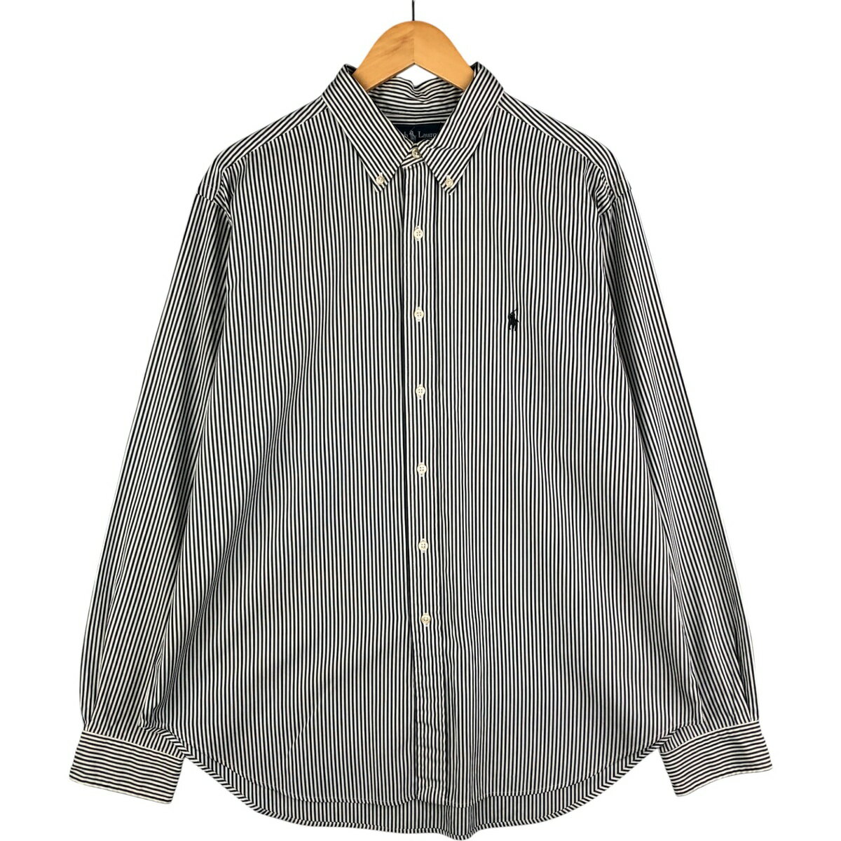 古着 ラルフローレン Ralph Lauren CLASSIC FIT クラシックフィット 長袖 ボタンダウンストライプシャツ メンズXL相当 /eaa590770 【中古】 【251107】
