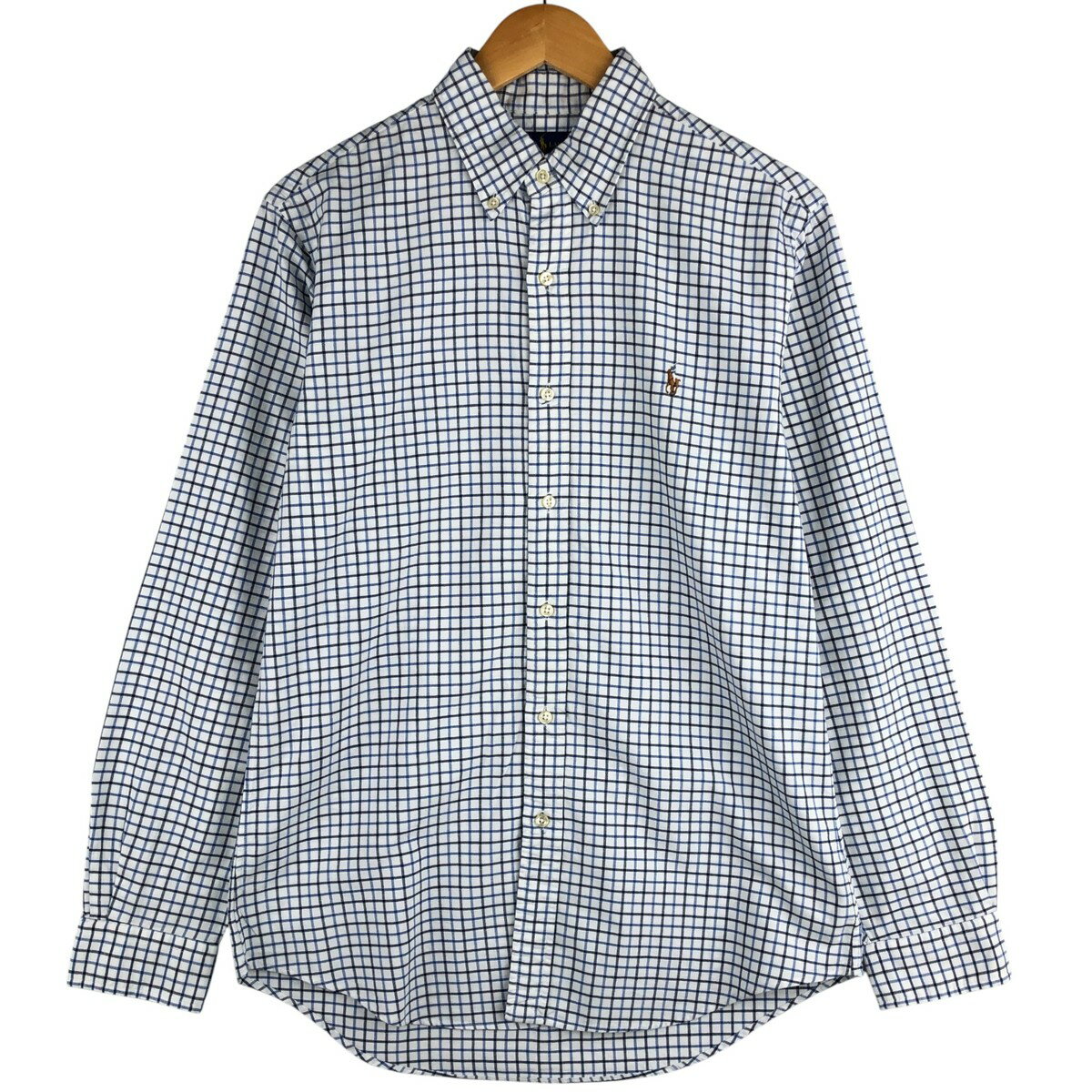 樂天商城 - 古着 ラルフローレン Ralph Lauren CUSTOM FIT 長袖 ボタンダウンチェックシャツ メンズM相当 /eaa590974 【中古】 【251108】 【SS2606_10】