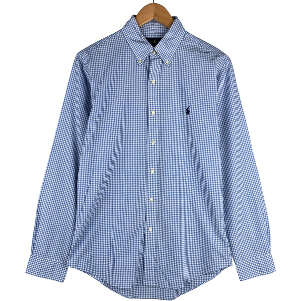 Rakuten - 古着 ラルフローレン Ralph Lauren ギンガムチェック 長袖 ボタンダウンチェックシャツ メンズM相当 /eaa590979 【中古】 【251108】 ブルー系 春夏秋冬