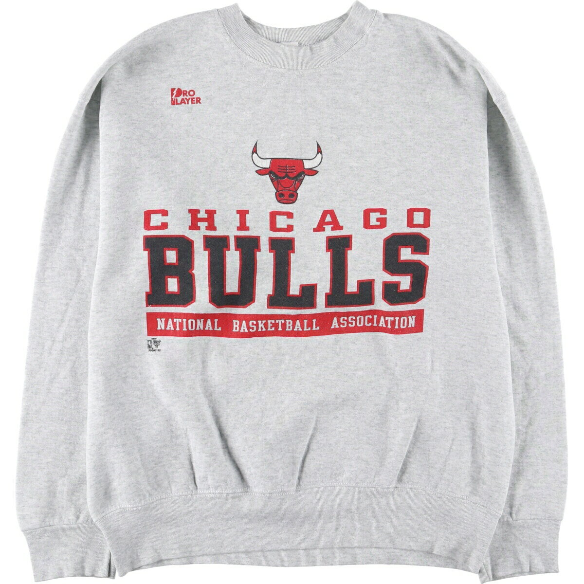 アメリカ輸入 NBA シカゴ・ブルズ チーム ロゴ刺繍 スウェット トレーナー Mitchell & Ness NBA シカゴ ブルズ スウェット トレーナー