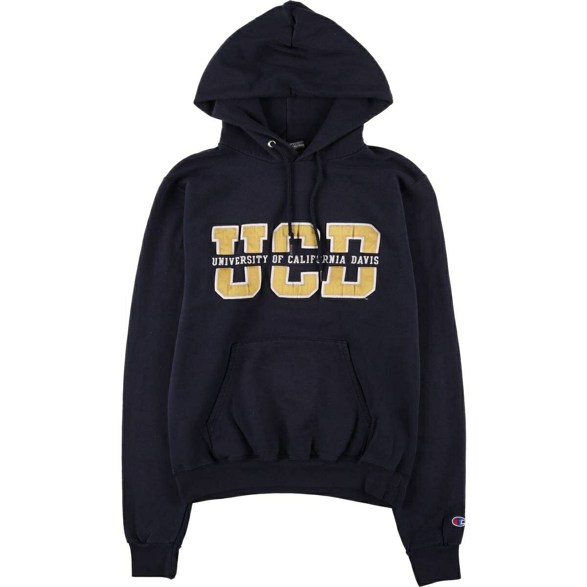 古着 チャンピオン Champion AUTHENTIC ATHLETICWEAR カレッジ スウェットプルオーバーパーカー メンズXS相当 /eaa591114 【中古】 【251020】 【Elulu/エルル】 【SS2603_10】 ネイビー系 春夏秋冬