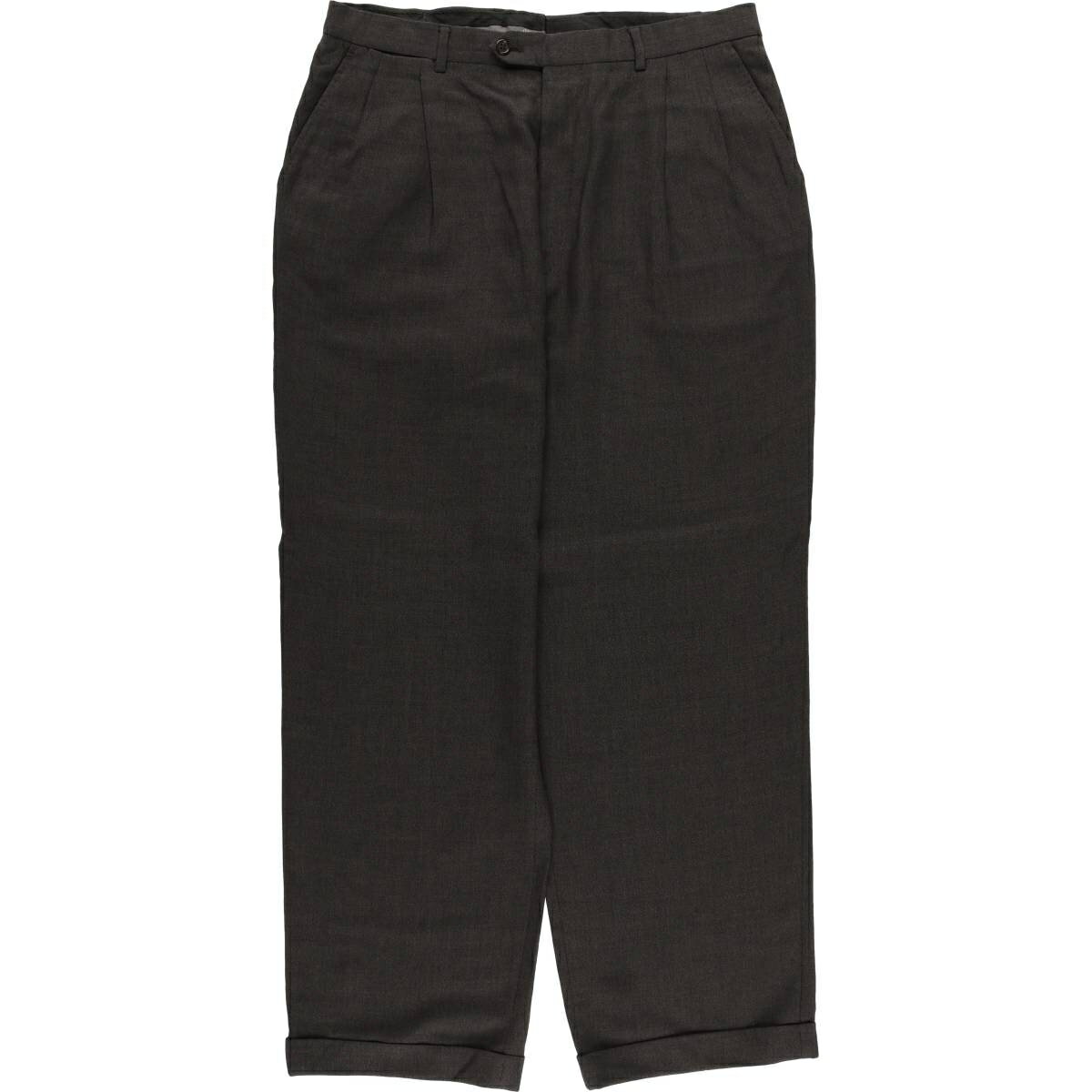 Rakuten - 古着 ツータック スラックスパンツ メンズw36相当 /eaa591211 【中古】 【251109】 グレー系 春夏秋冬