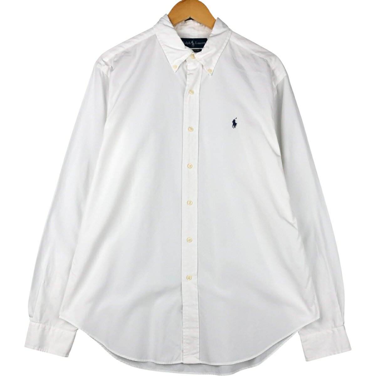 樂天商城 - 古着 ラルフローレン Ralph Lauren CLASSIC FIT クラシックフィット 長袖 ボタンダウンシャツ メンズL相当 /eaa591282 【中古】 【251019】 ホワイト系 春夏秋冬