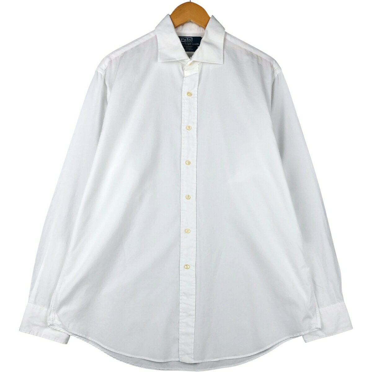 Rakuten - 古着 ラルフローレン Ralph Lauren POLO by Ralph Lauren REGENT CUSTOM FIT ワイドカラー 長袖 コットンシャツ メンズXL相当 /eaa591284 【中古】 【251019】 【SS2606_10