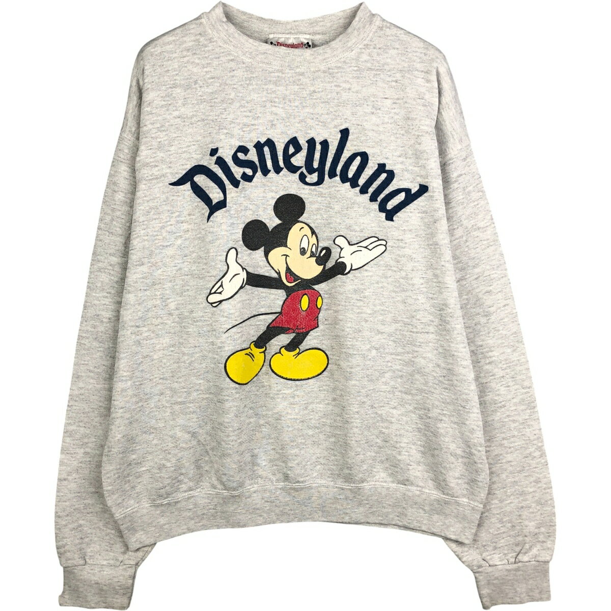 古着 90'S Disneyland MICKEY MOUSE ミッキーマウス キャラクタースウェットシャツ トレーナー USA製 メンズM相当 ヴィンテージ /eaa591305 【中古】 【251025】 【NH-2508】 【SS2603_10】