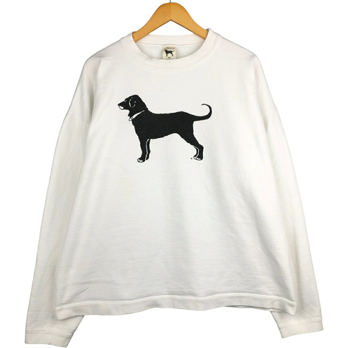 The Black Dog スウェット パーカー　XXL 黒 両面プリント】The Black Dog スウェット 2XL 厚手 刺繍 | 古着屋OLDGREEN
