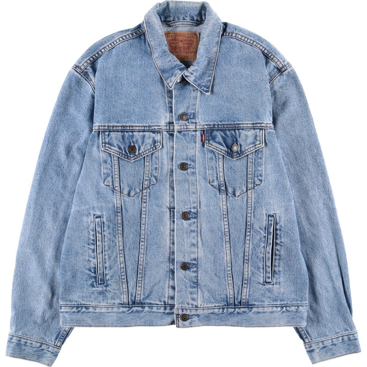 古着 90'S リーバイス Levi's 70503-0216 デニムジャケット Gジャン メンズL相当 ヴィンテージ /eaa591925 【中古】 【251024】 【SS2603_10】 ブルー系 春秋冬